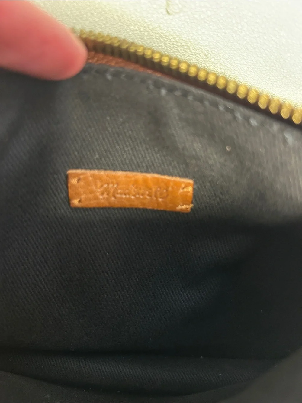 Madewell Women's Leather Belt Bag in Cognac Brown